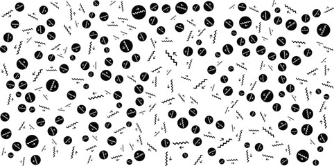 Abstract Stair Pattern with Arrows on White Background.
