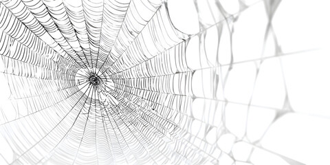 Obraz premium spider web on black background