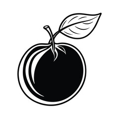 Davidson plum fruit vector illustration