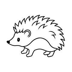 hedgehog animal vector illustration