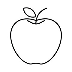 honey crisp apple fruit vector illustration