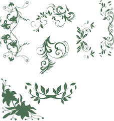 Beautiful flower art and mandala vector design