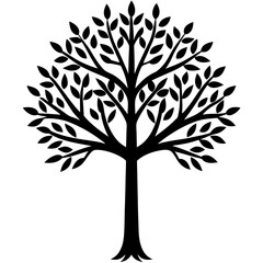 Fototapeta premium vector tree silhouette