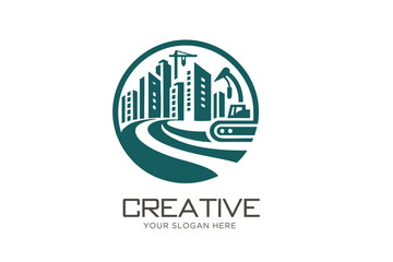 Construction Logo Design for Real Estate Companies. 