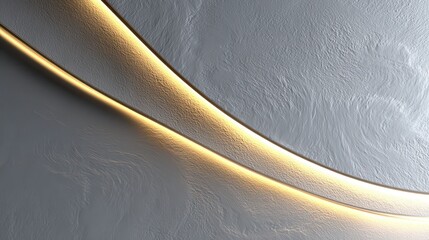 Venetian plaster background with soft symmetric curved line, 3d rendering illustration of abstract futuristic Venetian plaster subtle minimal simple interior space design with.