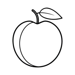 sand plum fruit vector illustration