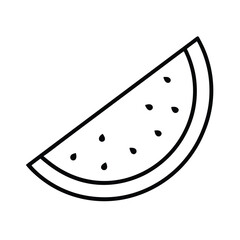 watermelon slice vector illustration