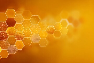 Yellow background with subtle honeycomb pattern gradient