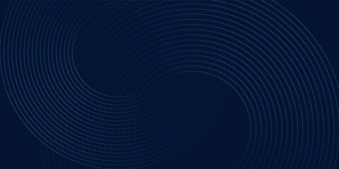 Abstract blue glowing geometric lines on dark blue background art. Modern shiny blue circle lines pattern modern good simple natural vector illustrations  nice