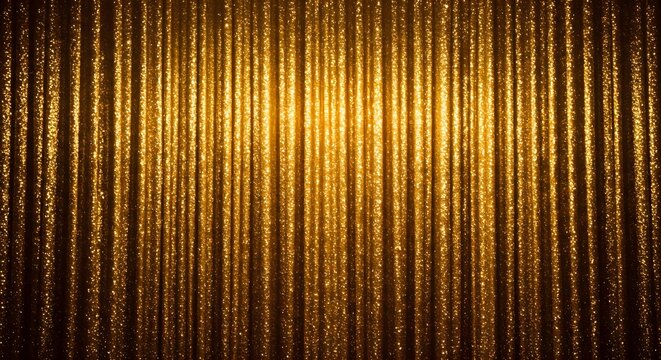 Gold, Glitter, Curtain, Golden Glitter Curtain Background