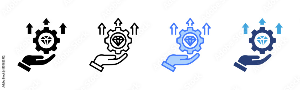 Poster Value icon sheet multiple style collection