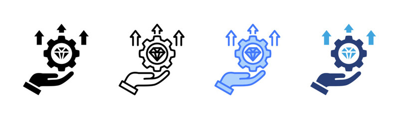 Value icon sheet multiple style collection © gibranicon