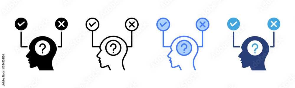 Poster Hypothesis icon sheet multiple style collection