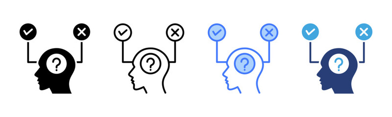 Hypothesis icon sheet multiple style collection