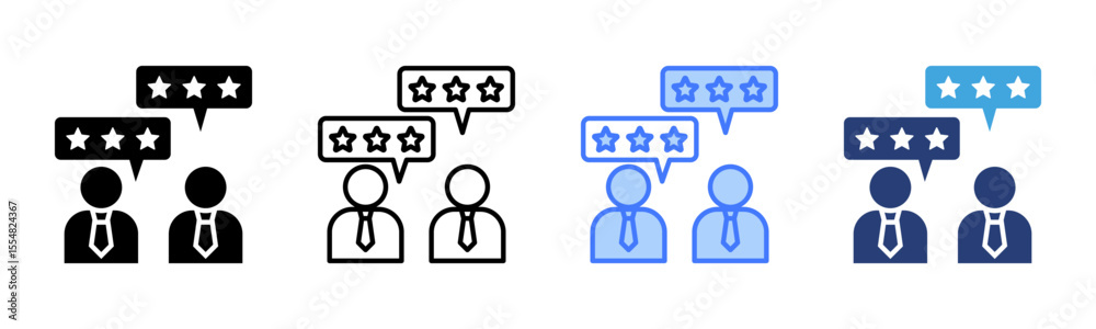 Aufkleber customer satisfaction icon sheet multiple style collection