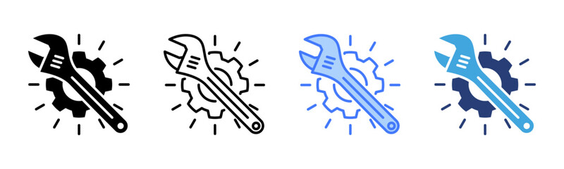 Service icon sheet multiple style collection