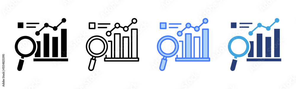 Poster trend icon sheet multiple style collection