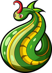 Snake gourd  white background