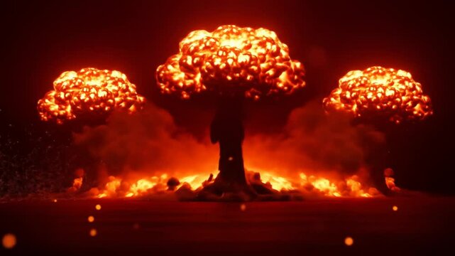 Explosive fireball graphic