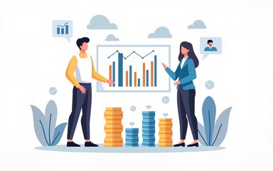 Investment portfolio diverse assets, illustrating diversified financial planning. High quality