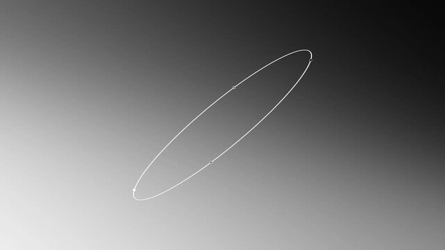 Gradient black and whit color mixing with Lissajous curve representation. Abstract background