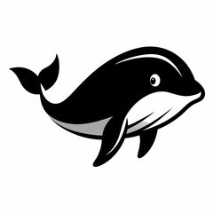 Obraz premium dolphin isolated on white background