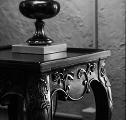 designer old wooden table