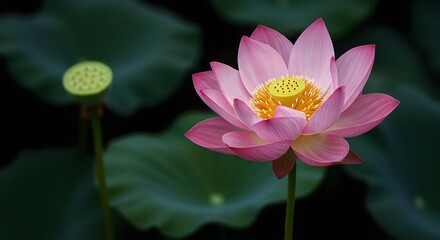 Lotus, Flower, Pink, Pink Lotus Flower in Bloom