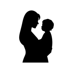 Mother's love vector art illustration