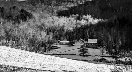 winter in the mountains