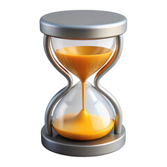 3D Modern Hourglass isolated on transparent background Remove png