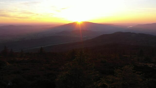 Sunset at Clermont Carn, Cooley Peninsula,County Louth, Republic of Ireland