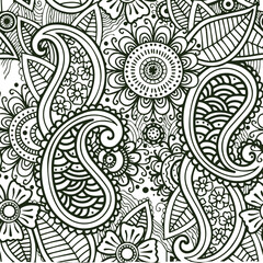 Beautiful flower art and mandala vector design