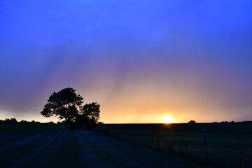 Dramatic Storm Sunset