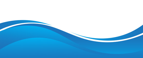 Vector blue line background curve element with white space for text and message design, overlapping layers, vector