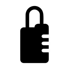 Combination lock glyph Icon