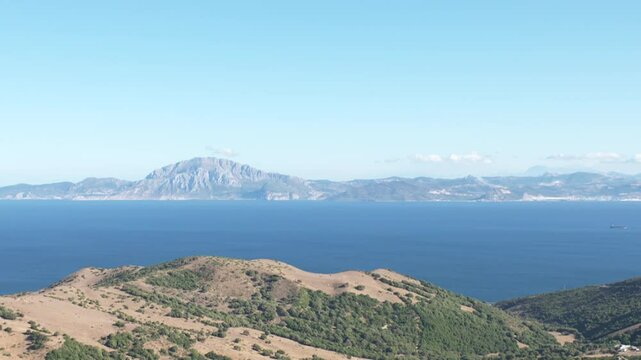 The strait of Gibraltar, Spain