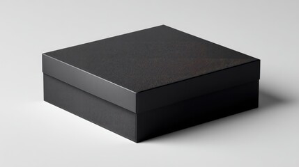 Naklejka premium A clean, modern product box with a minimalist design, featuring a high-end consumer product like a luxury watch or smartphone.