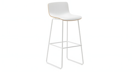 Modern Bar Stool with Footrest PNG