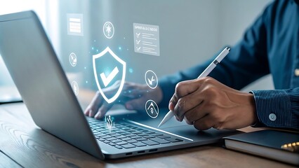 Photorealistic Hands Using Laptop