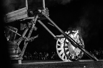 Burning bike