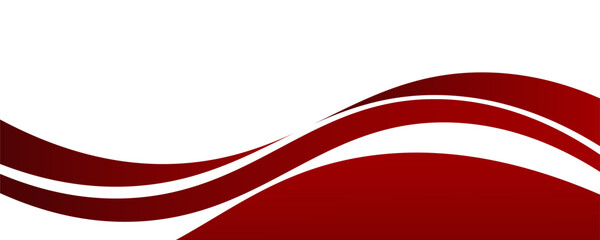 Vector red line background curve element with white space for text and message design, overlapping layers, vector
