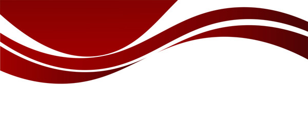 Vector red line background curve element with white space for text and message design, overlapping layers, vector