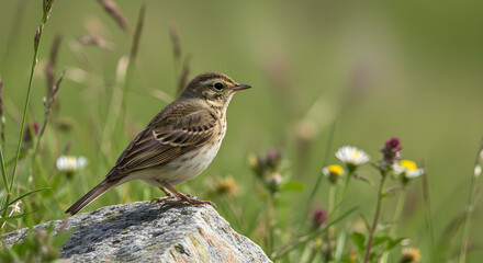 Meadow Pipit Close-Up PNG