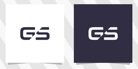 letter gs sg logo design
