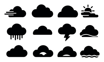 Emotion, halloween solid icon set. faces, masks, horror, cartoon solid collection