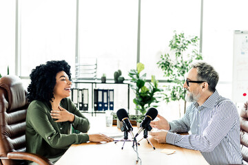 Professional People Collaborating in a Bright Office Environment with a Positive and Engaged...