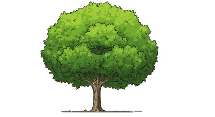 Stylized tree illustration