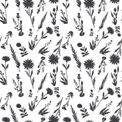 natural flowers pattern design. tropical spring fabric print design. summer pattern background. women