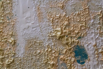 paint remover. Blistered paint. The master removes the old coating on the doors. The atmosphere of...